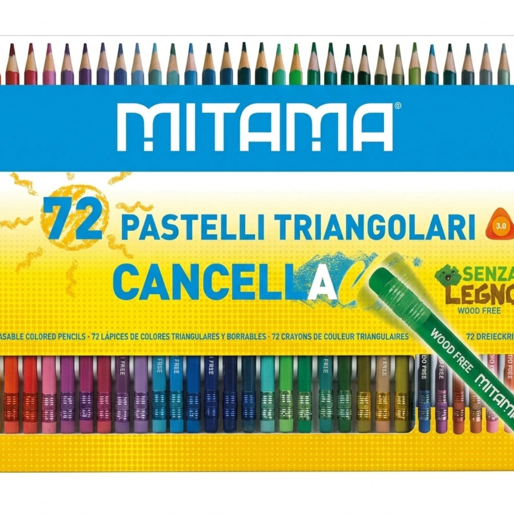 72 Pastelli Triangolari Cancellabili Mitama