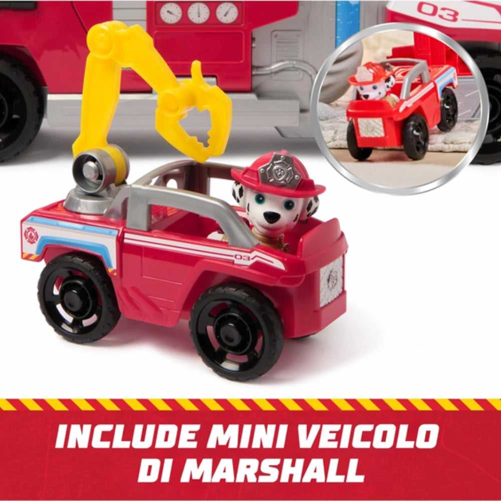 Paw Patrol Fire Rescue – Camion pompieri Marshall rosso, 50,8 cm