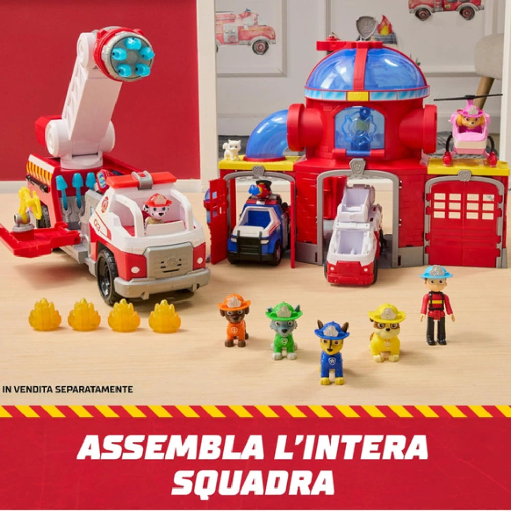 Paw Patrol Fire Rescue – Camion pompieri Marshall rosso, 50,8 cm