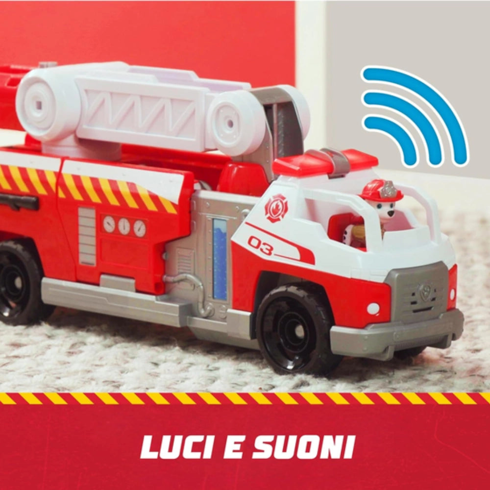 Paw Patrol Fire Rescue – Camion pompieri Marshall rosso, 50,8 cm