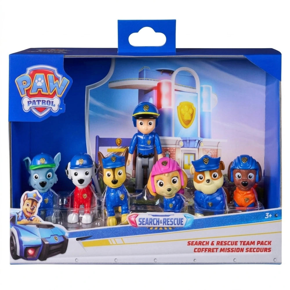 Paw Patrol Search & Rescue – Set 7 personaggi con Ryder, 3+ anni