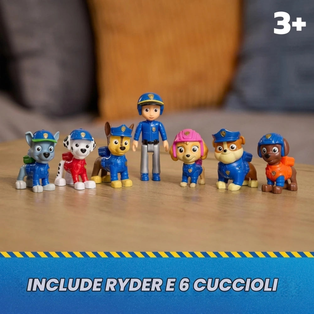 Paw Patrol Search & Rescue – Set 7 personaggi con Ryder, 3+ anni