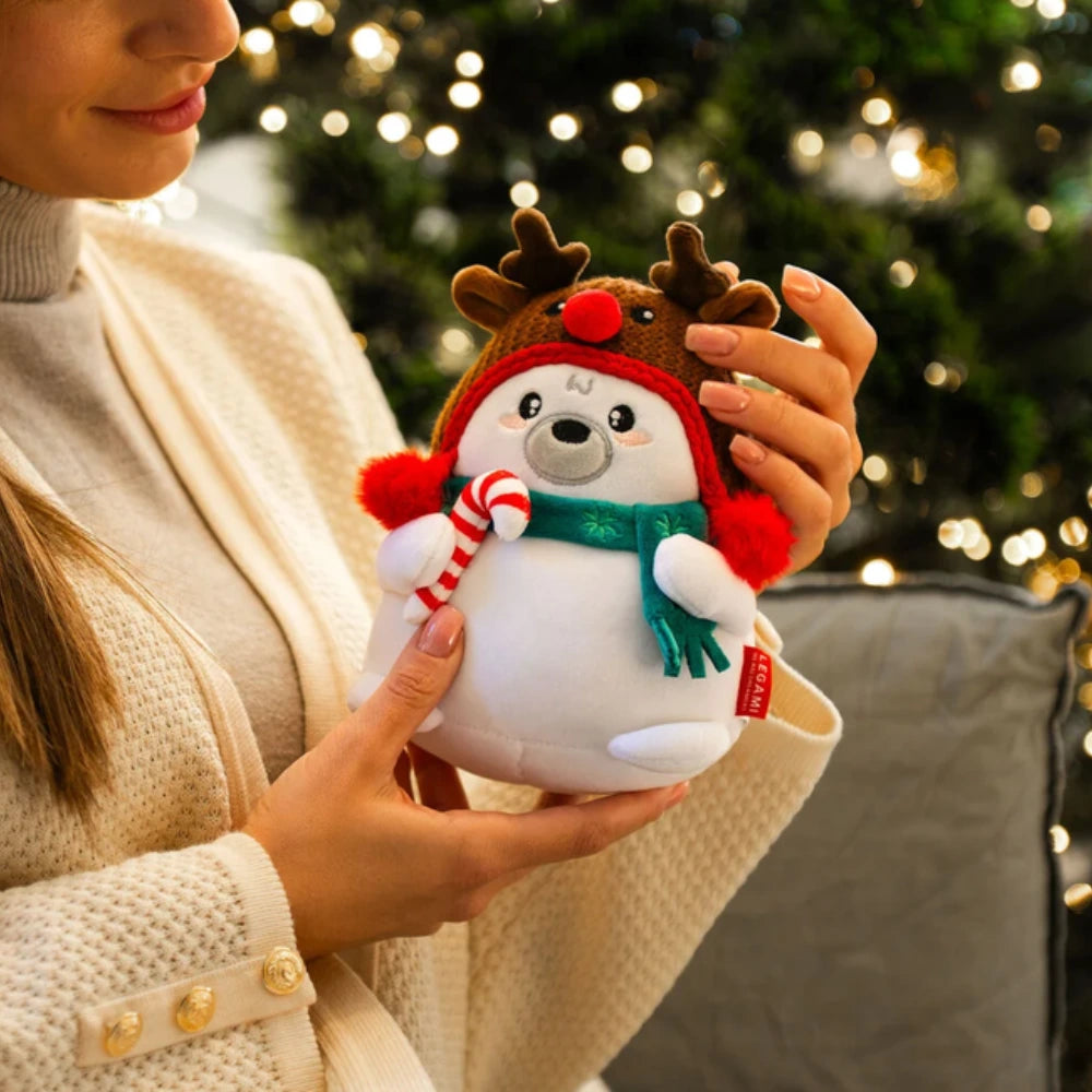 Legami Mini Super Soft! Polar Bear – Peluche di Natale bianco