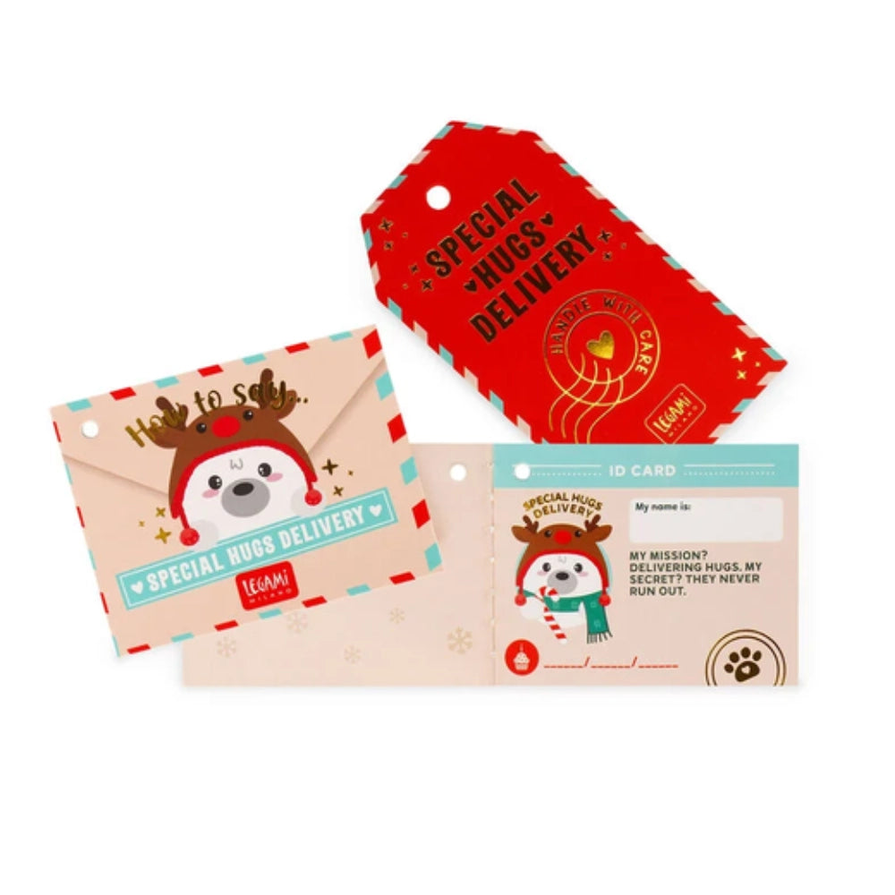 Legami Mini Super Soft! Polar Bear – Peluche di Natale bianco