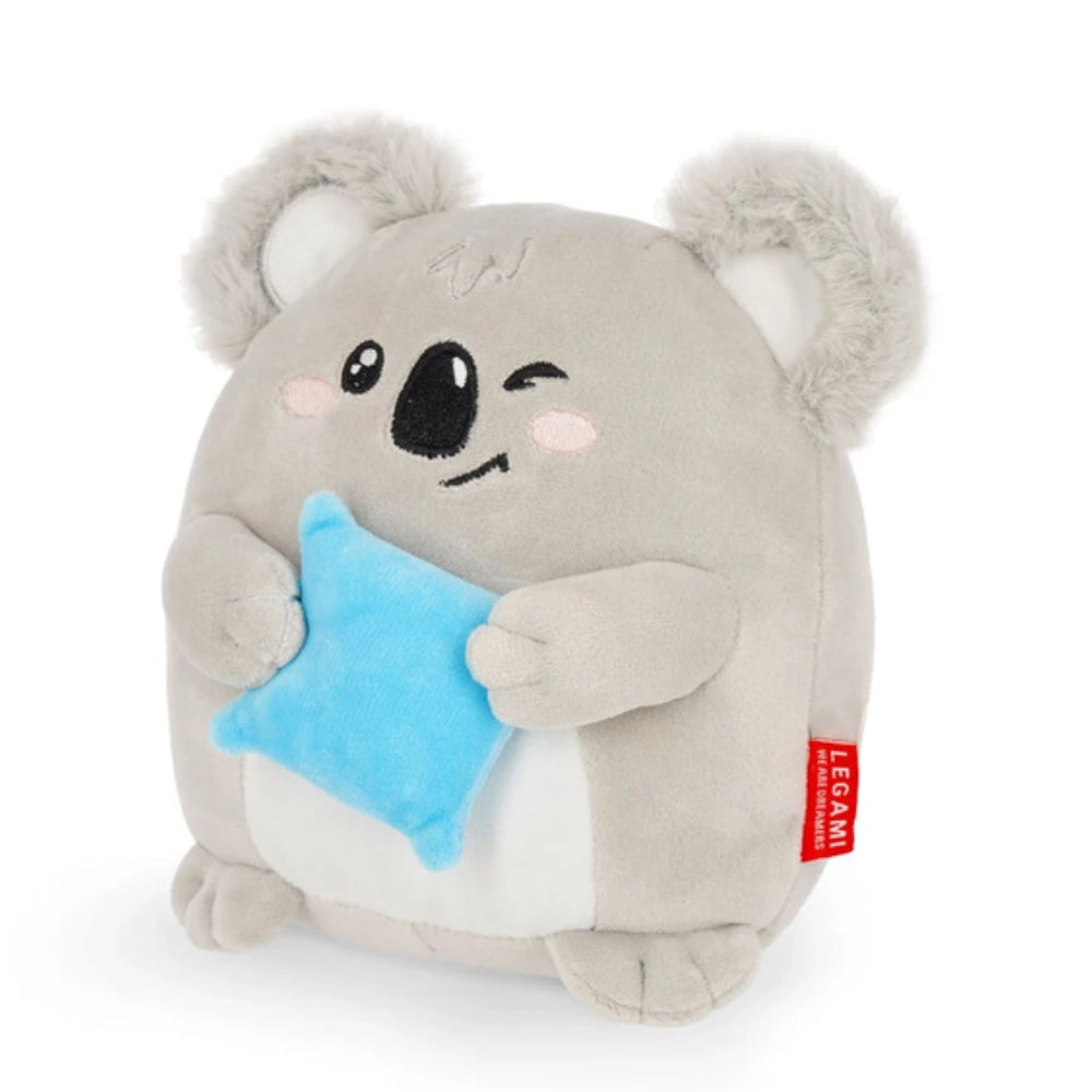 Peluche Koala Mini Legami con stella azzurra, vista di tre quarti