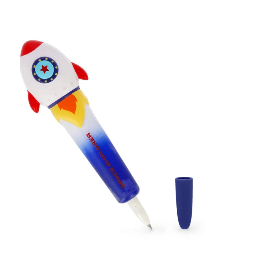 Legami Squeezies Rocket Space Explorer – Penna Gel Antistress Blu