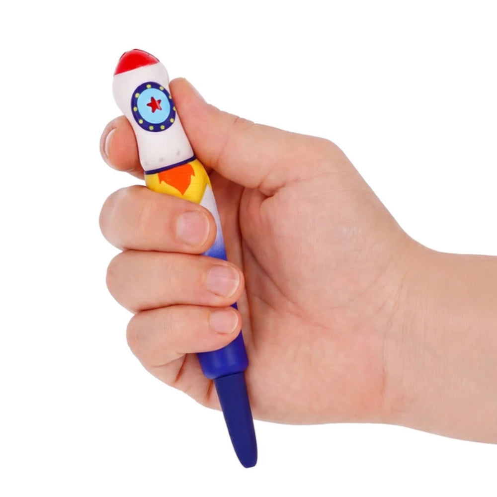 Legami Squeezies Rocket Space Explorer – Penna Gel Antistress Blu