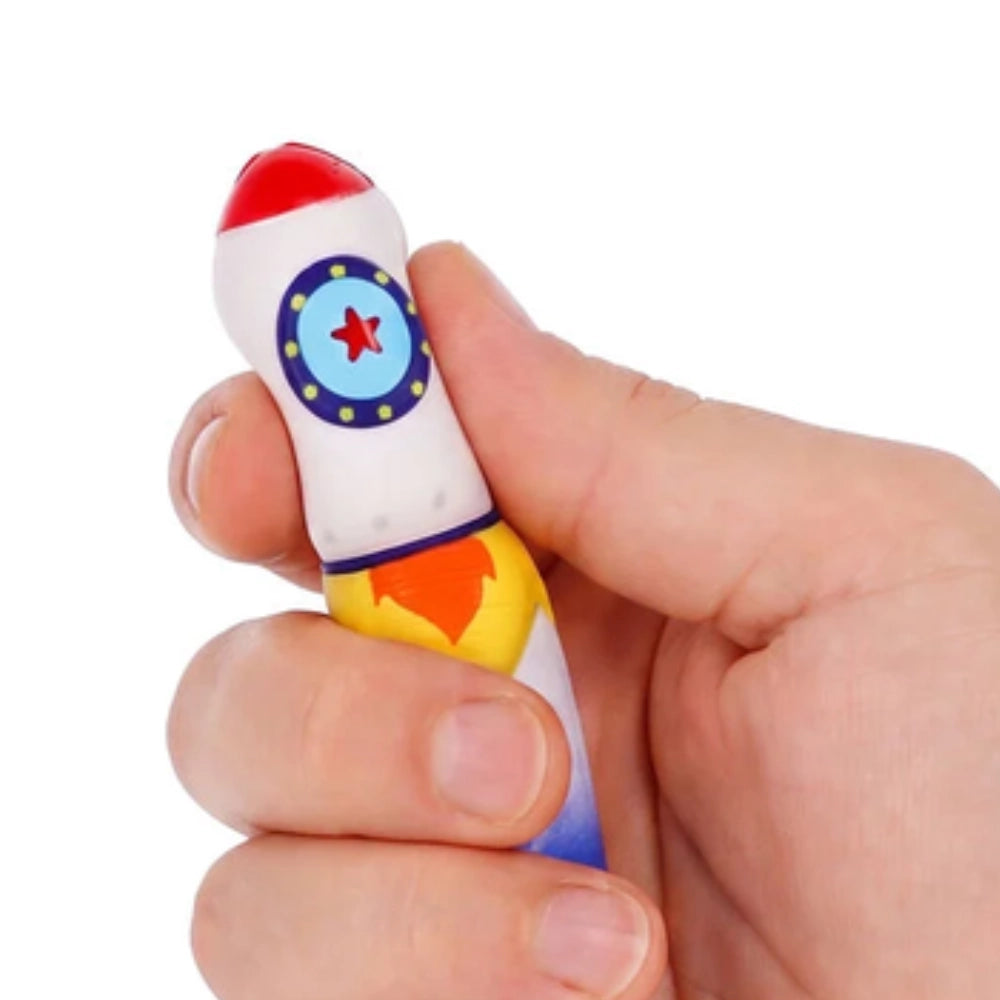 Legami Squeezies Rocket Space Explorer – Penna Gel Antistress Blu