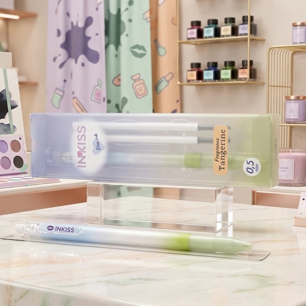 INKISS Penna Cancellabile Profumata Mandarino + 2 Ricariche | Make-Up Your Desk