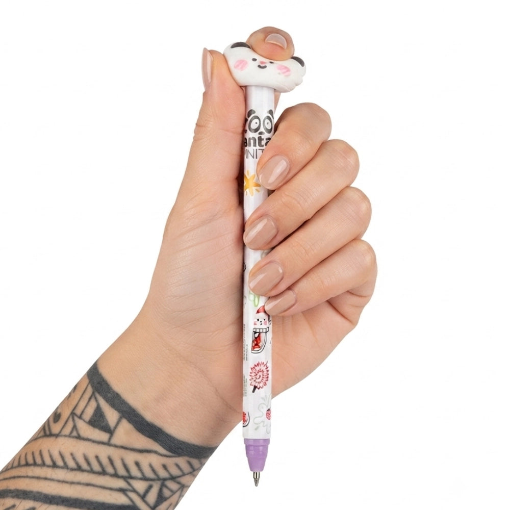 Penna Cancellabile Squishy Tinta Unita – Testa Morbida Click Clak