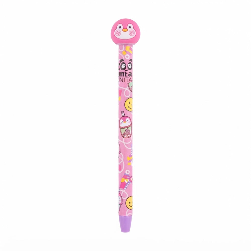 Penna Cancellabile Squishy Tinta Unita – Testa Morbida Click Clak