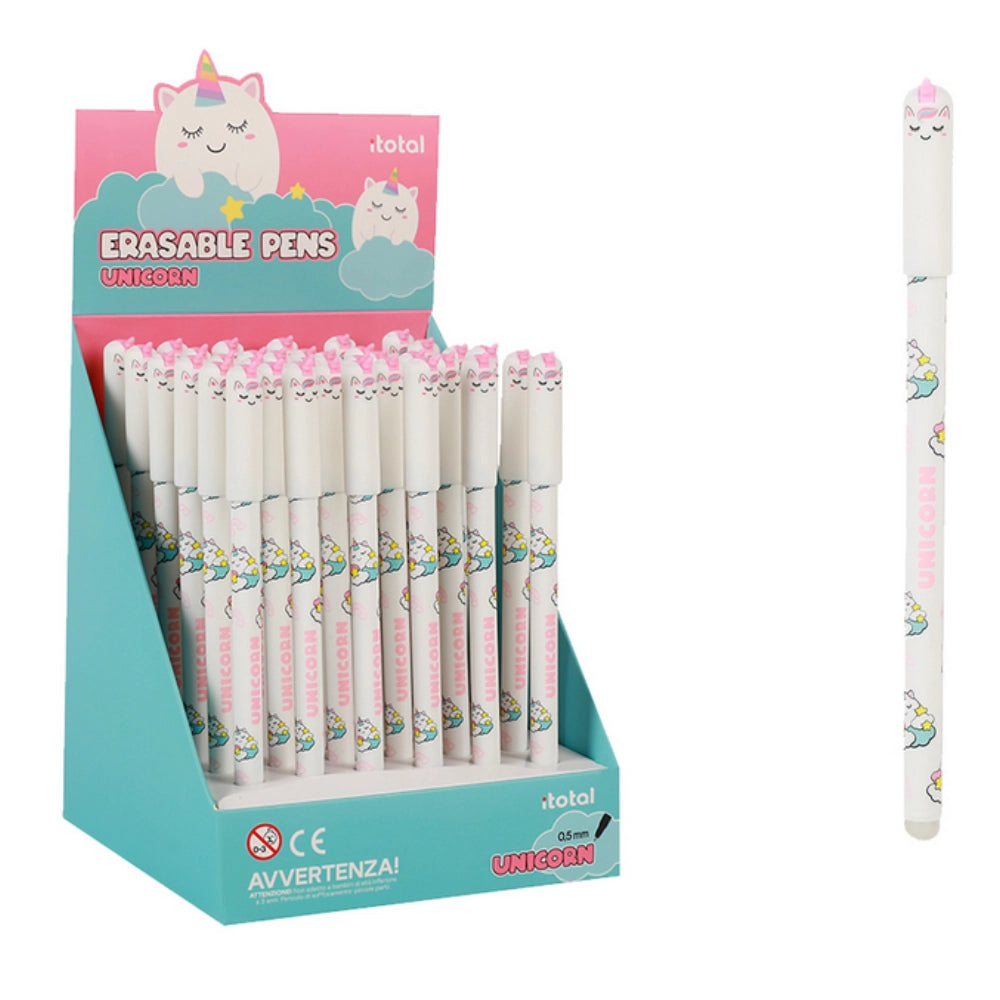 Penna Cancellabile con Tappo UNICORN – I-Total | Inchiostro Blu