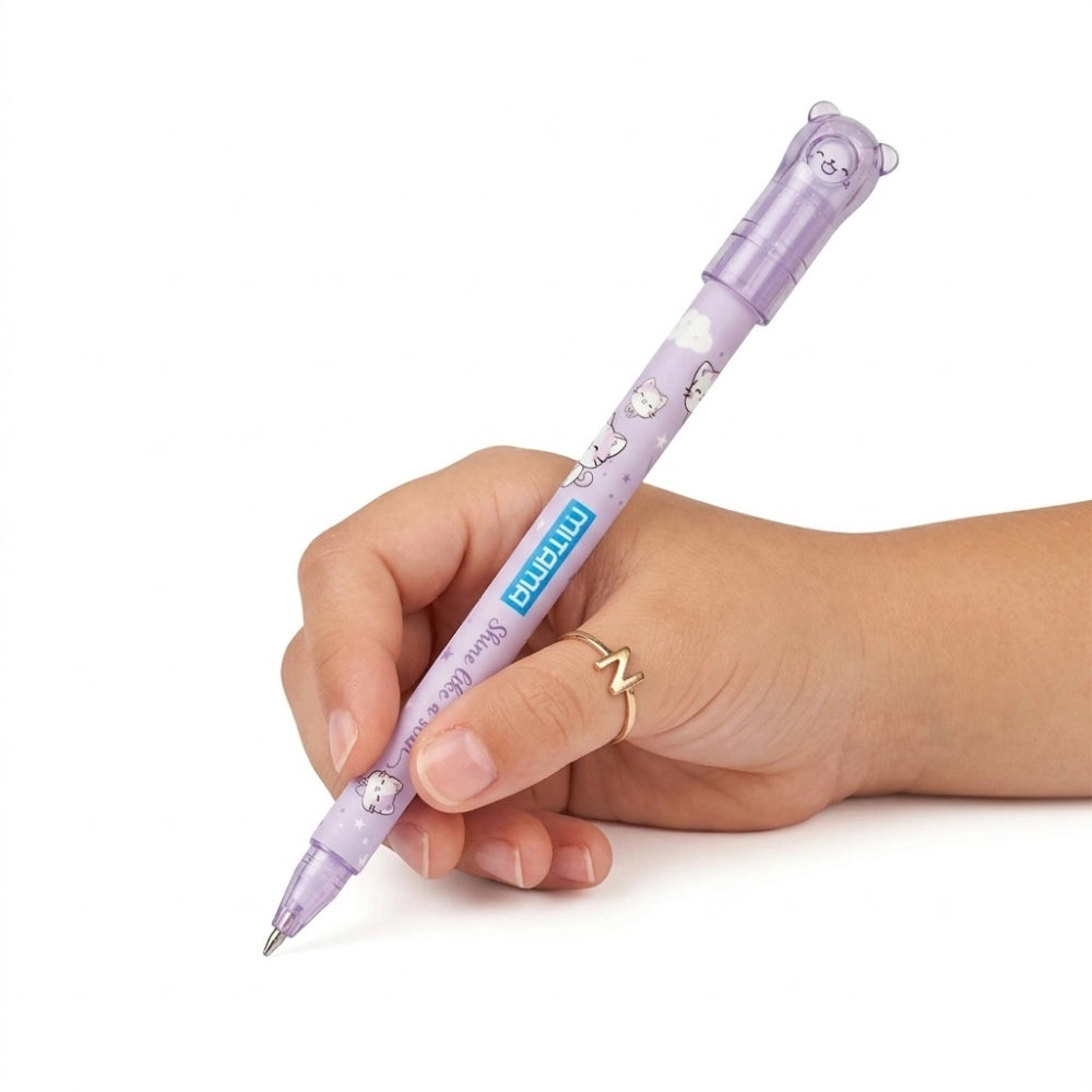 Mitama Spinny penne glitterate, confezione da 3