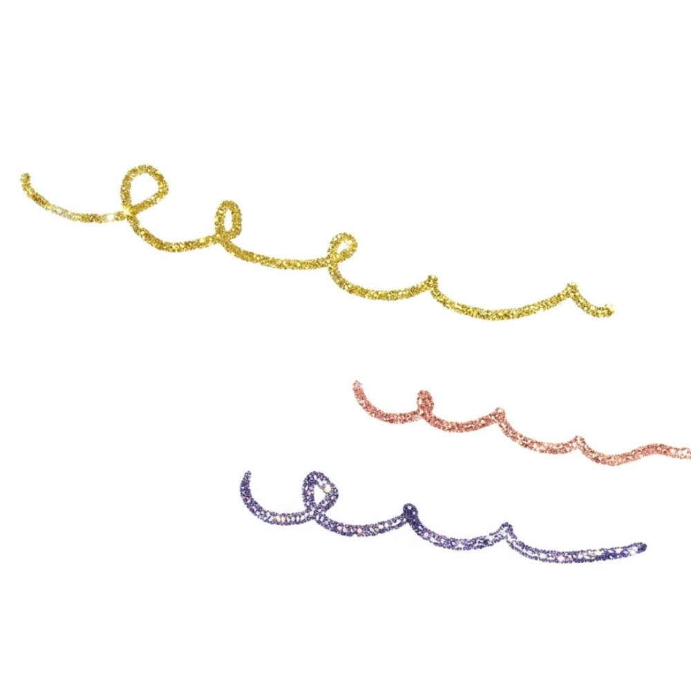 Mitama Spinny penne glitterate, confezione da 3