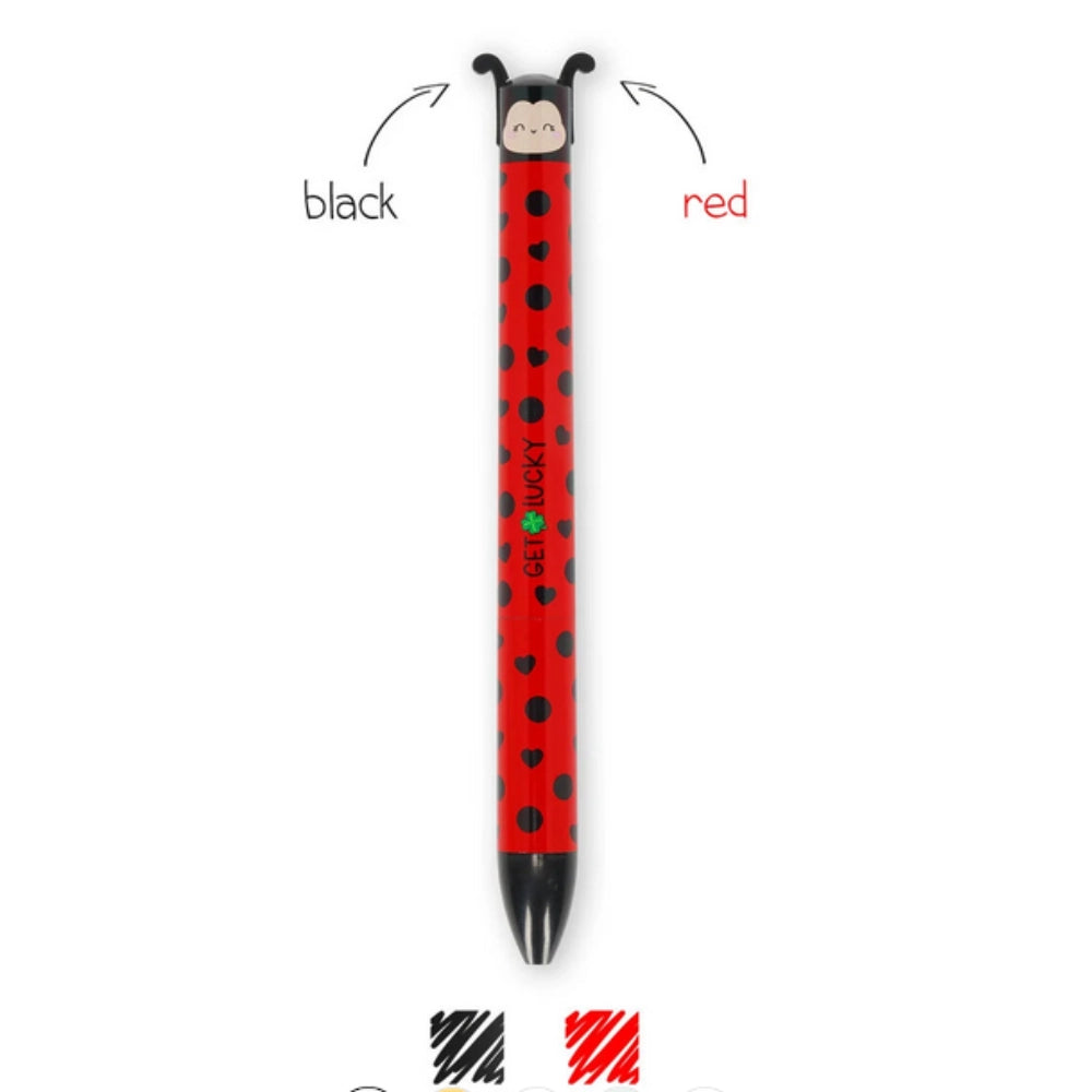 Penna a Sfera Legami Coccinella Due Colori Ladybug Click&Clack