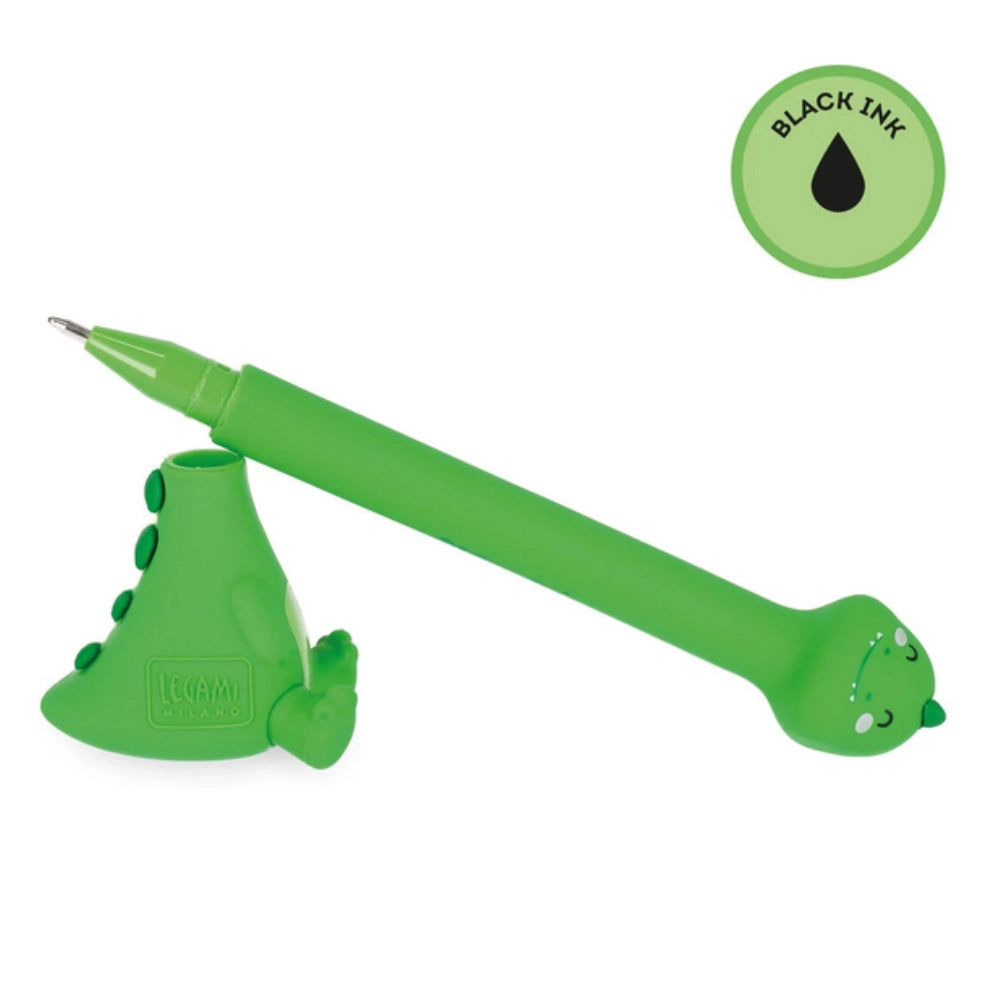 Penna a Sfera Dino con Base — Stand-Ink Ovation Legami