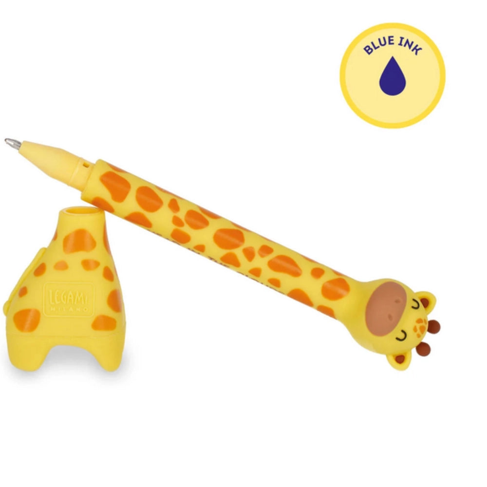 Penna a Sfera Giraffa con Base — Stand-Ink Ovation Legami
