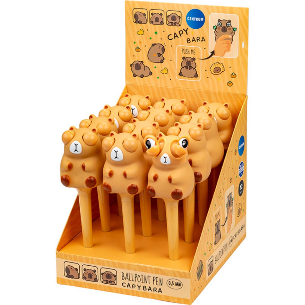 Penna Squishy Capybara – Penna a Sfera con Corpo Morbido