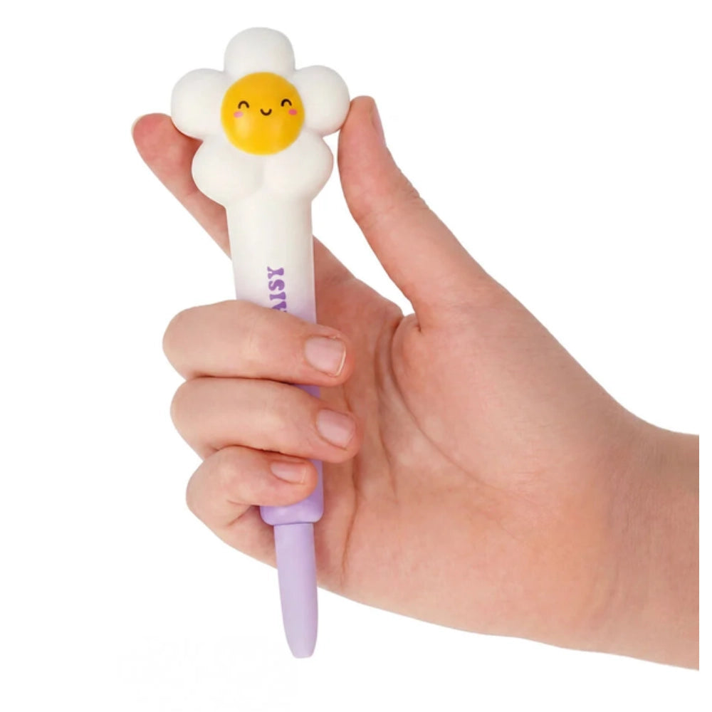 Legami Squeezies Happy Daisy – Penna gel antistress, inchiostro viola