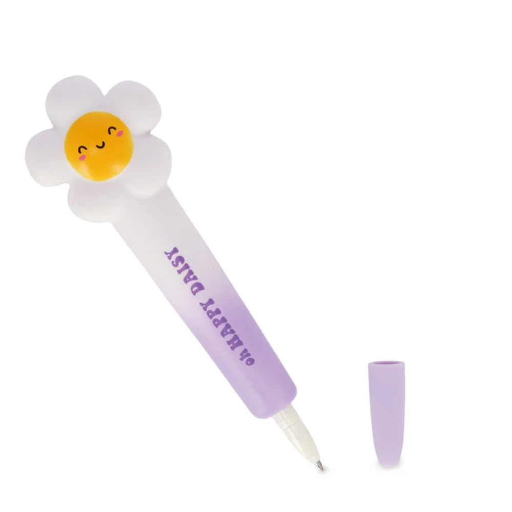 Legami Squeezies Happy Daisy – Penna gel antistress, inchiostro viola