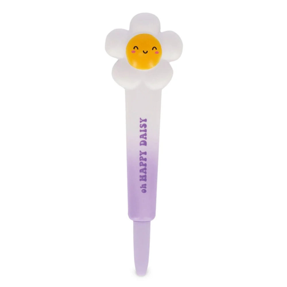 Legami Squeezies Happy Daisy – Penna gel antistress, inchiostro viola