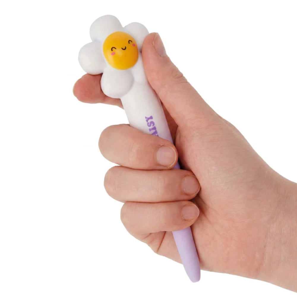 Legami Squeezies Happy Daisy – Penna gel antistress, inchiostro viola