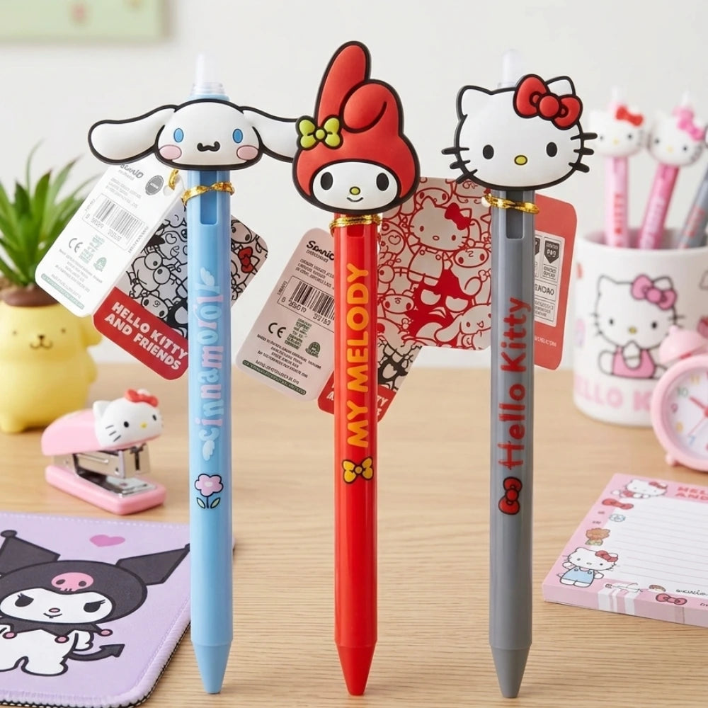 Hello Kitty Tris Penne Cancellabili Blu 2026 — Cinnamoroll, My Melody, Hello Kitty