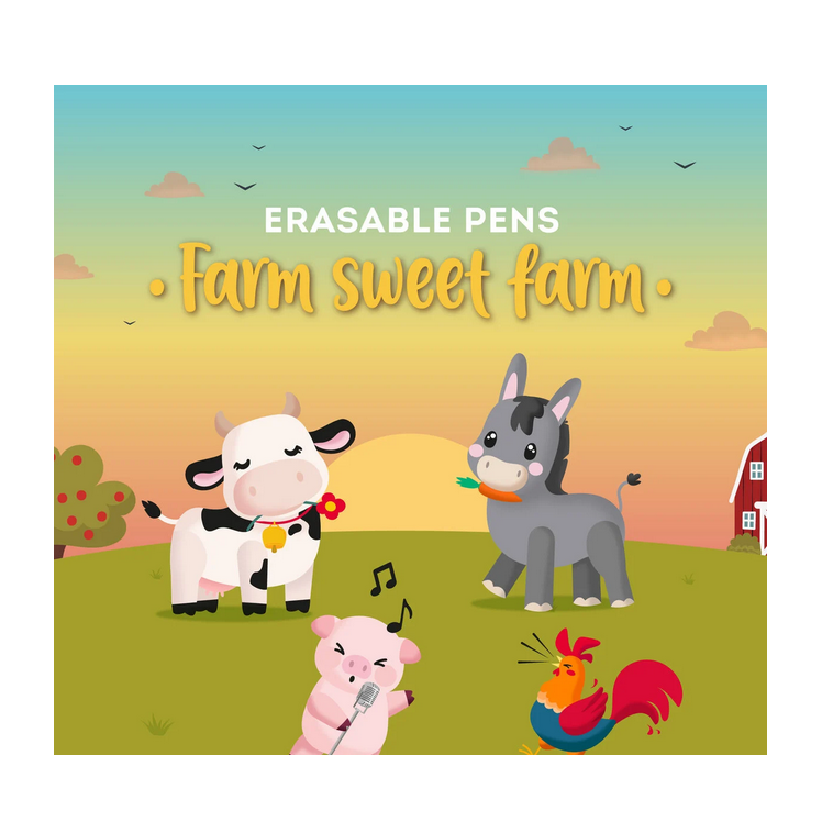 Set di 4 Penne Gel Cancellabili - Erasable Pen Legami