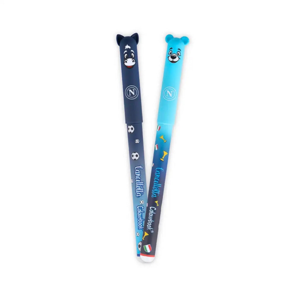 Penne Cancellotte SSC Napoli – Blister 2 Penne Cancellabili Colourbook