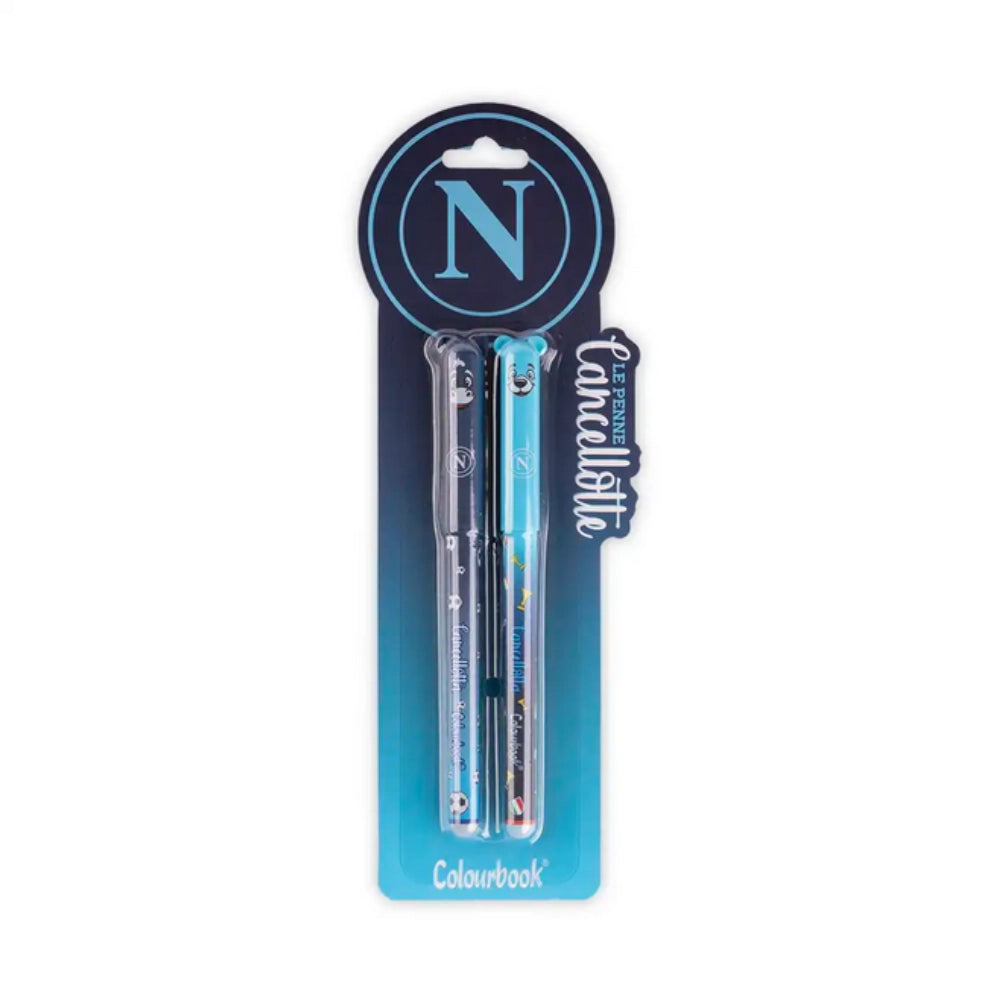 Penne Cancellotte SSC Napoli – Blister 2 Penne Cancellabili Colourbook