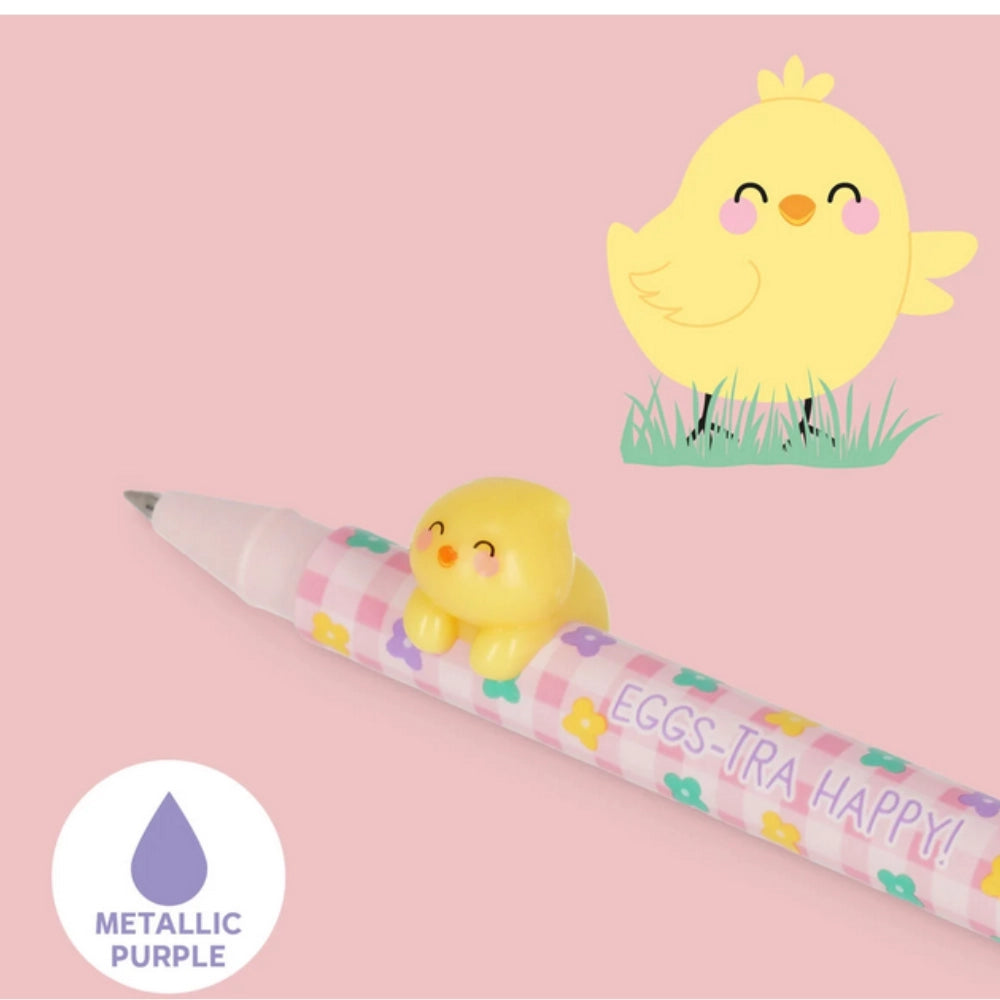 Set di 2 Penne Gel Legami con Animaletto Decorativo - Lovely Friends - Happy Easter