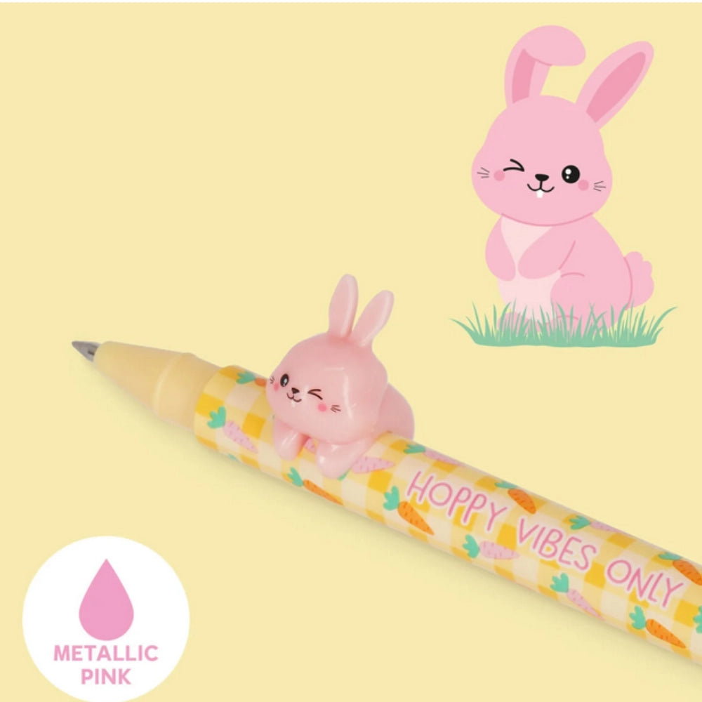 Set di 2 Penne Gel Legami con Animaletto Decorativo - Lovely Friends - Happy Easter