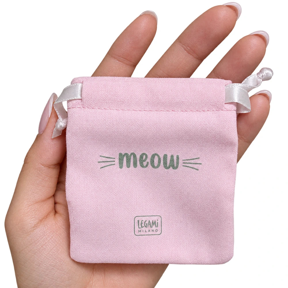 Legami Kitty – Gua Sha in Quarzo Rosa a Forma di Gatto