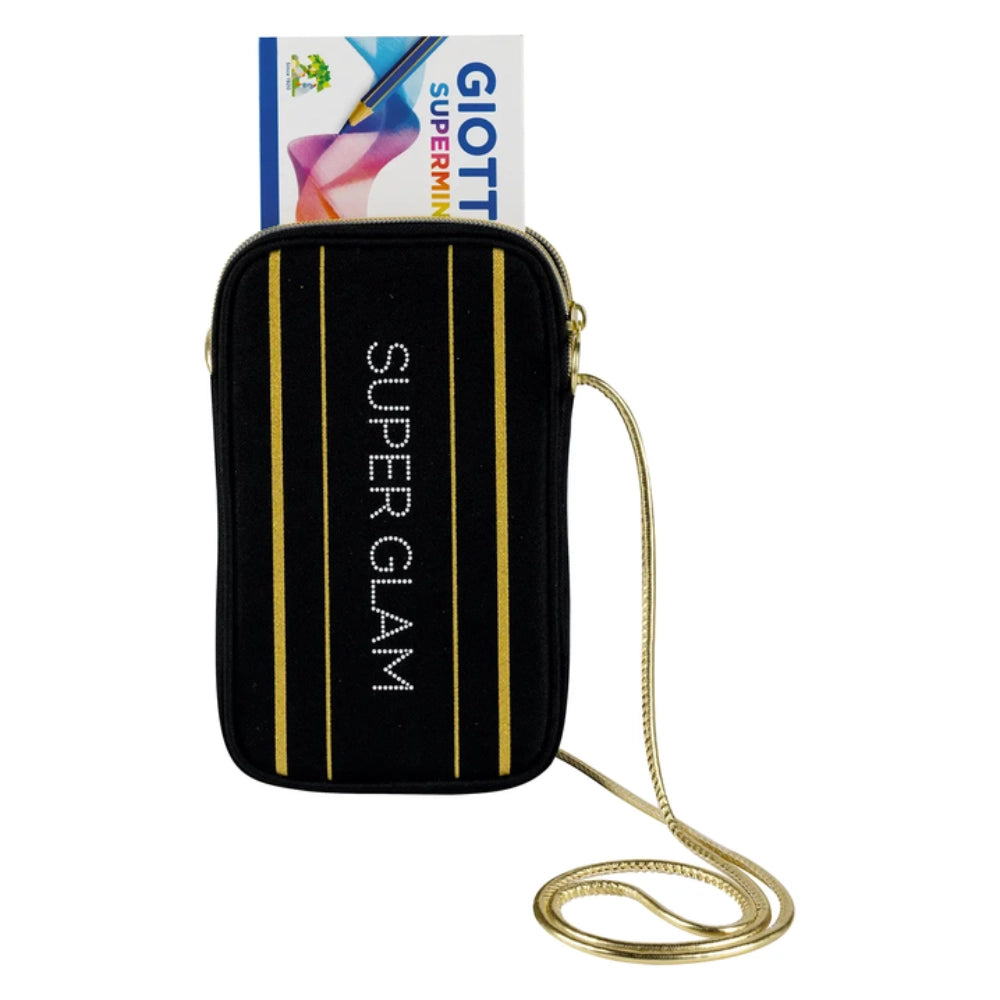 Giotto Supermina Set 12 Pastelli a Colori con Pochette Glamour Assortita