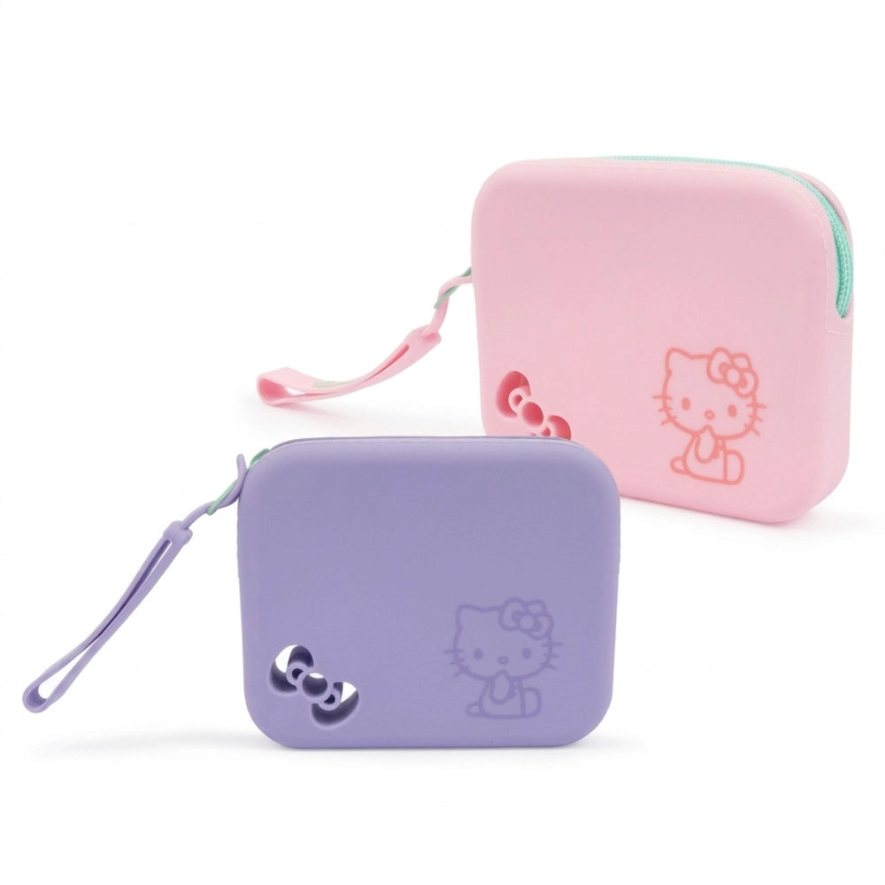 Pochette Hello Kitty in Silicone – Portamonete Rosa e Lilla