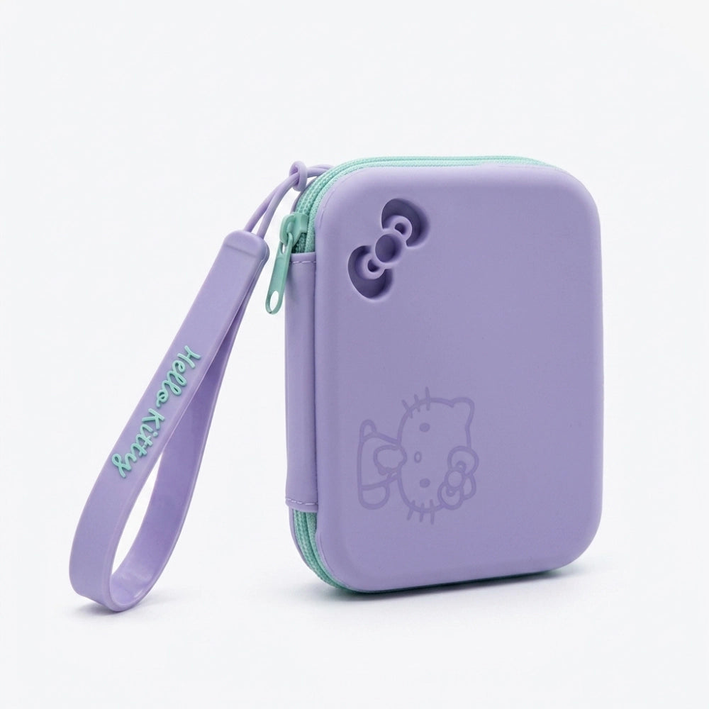 Pochette Hello Kitty in Silicone – Portamonete Rosa e Lilla