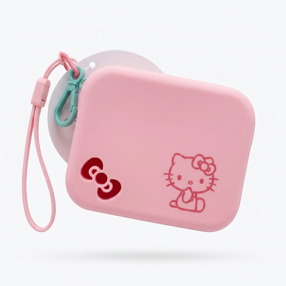 Pochette Hello Kitty in Silicone – Portamonete Rosa e Lilla