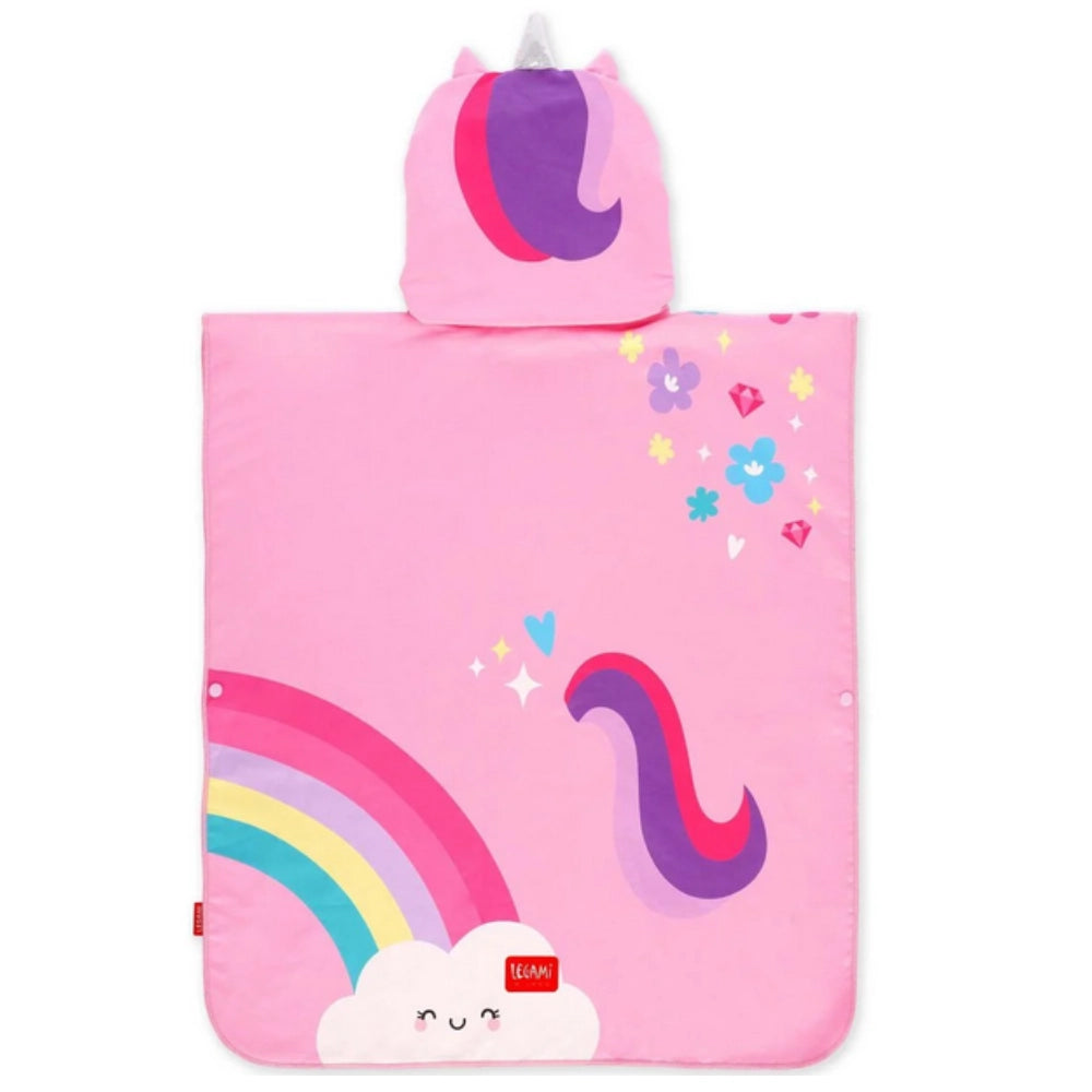 Poncho Asciugamano Legami Bambini Unicorno — Kids Poncho Mare