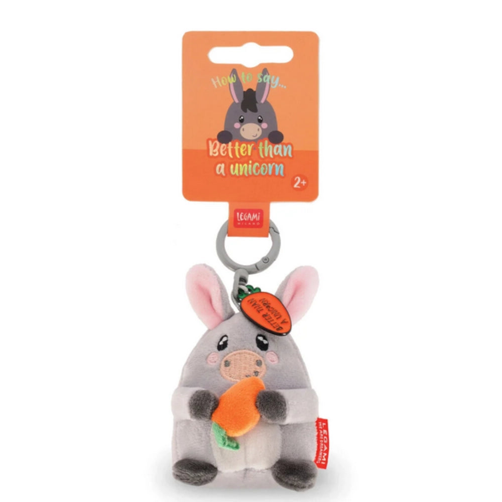 Portachiavi di Peluche Donkey — Tiny Super Soft Legami