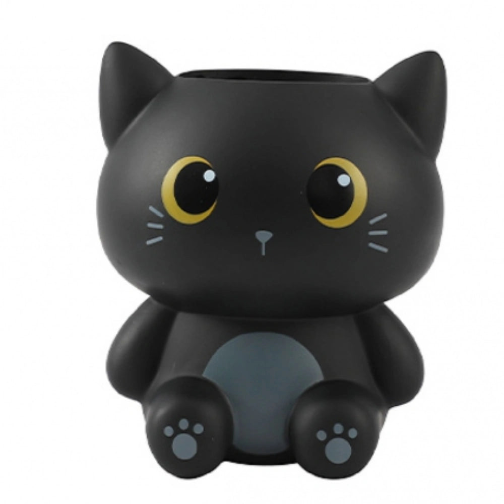Portapenne 3D Grey Cat iTotal — Gattino Nero con Occhi Dorati