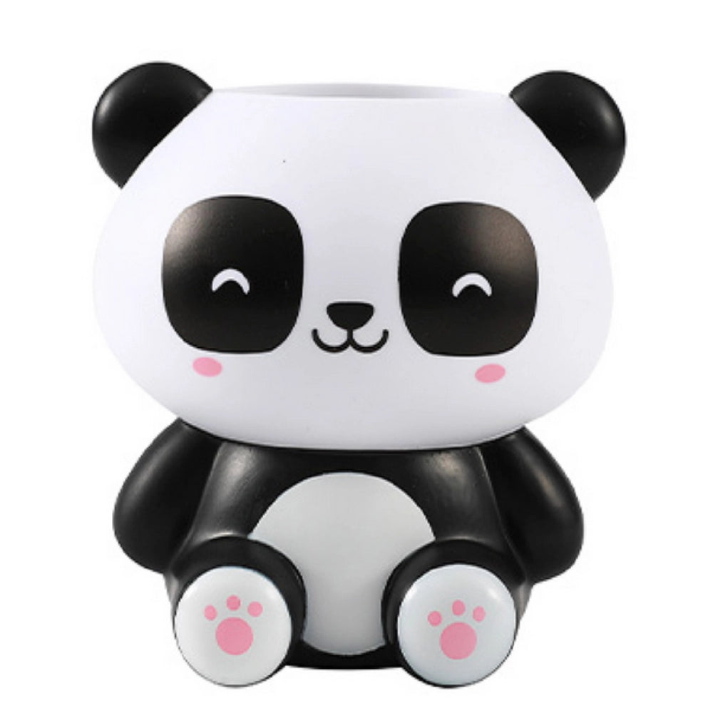 Portapenne 3D Panda iTotal — Kawaii Bianco e Nero con Zampe Rosa