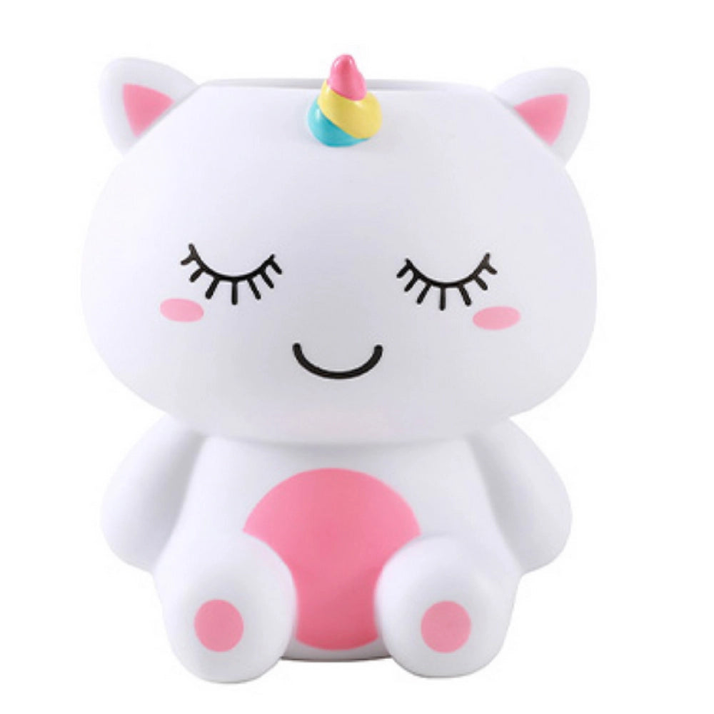 Portapenne 3D Unicorno iTotal — Kawaii Bianco con Corno Arcobaleno