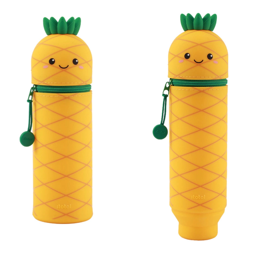 Astuccio silicone kawaii I-Total Fresh Fruit Broccolo verde chiuso e aperto