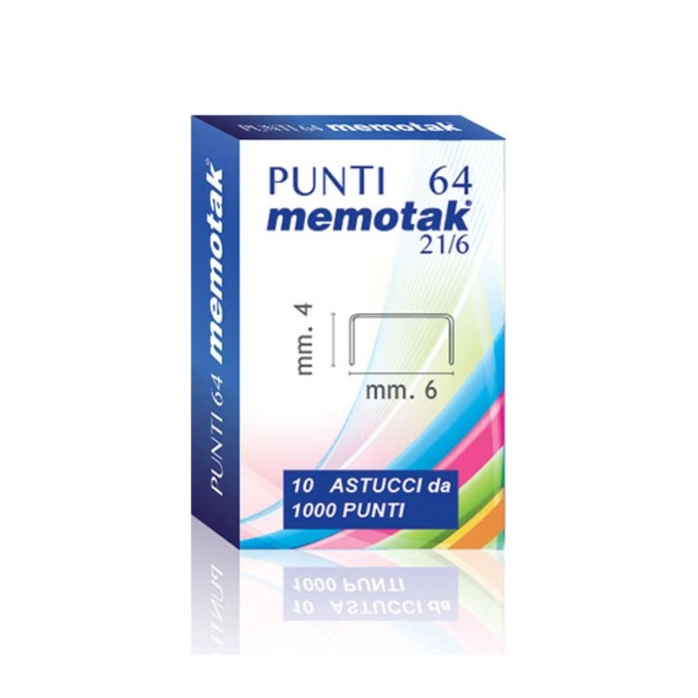Punti per Cucitrice Memotak 21/6 – 1000 pz