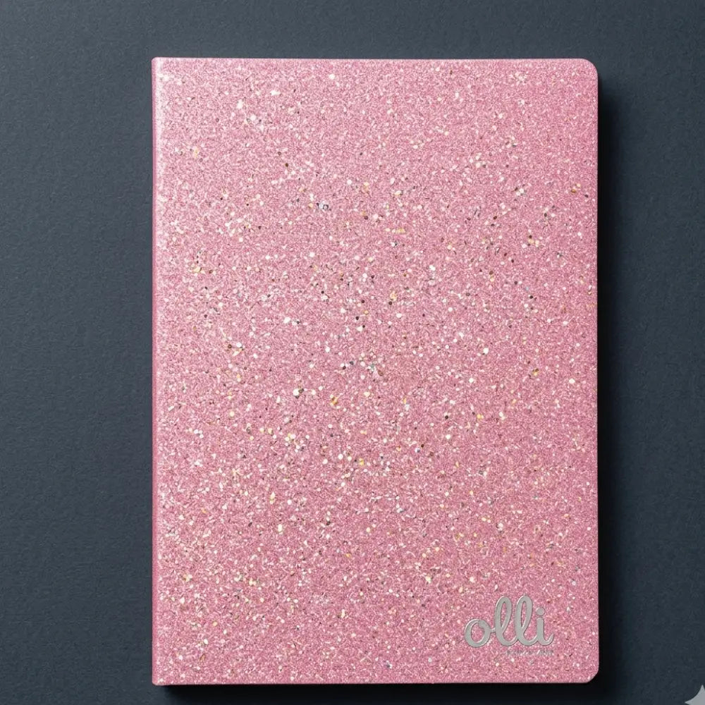 8 Quaderni Maxi A4 Olli Glitterati Rigatura 1R Senza Margini - Carta 100g
