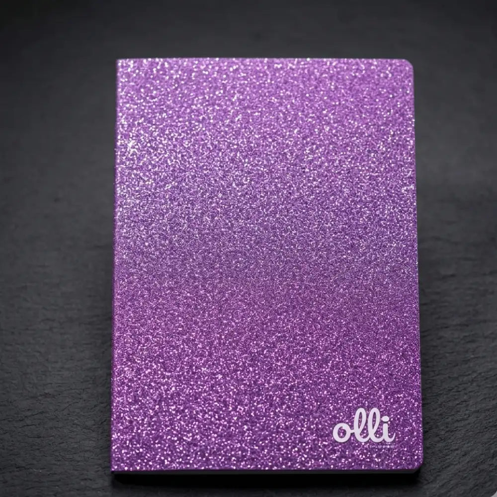 8 Quaderni Maxi A4 Olli Glitterati Rigatura Q Quadretti Con Margini - Carta 100g