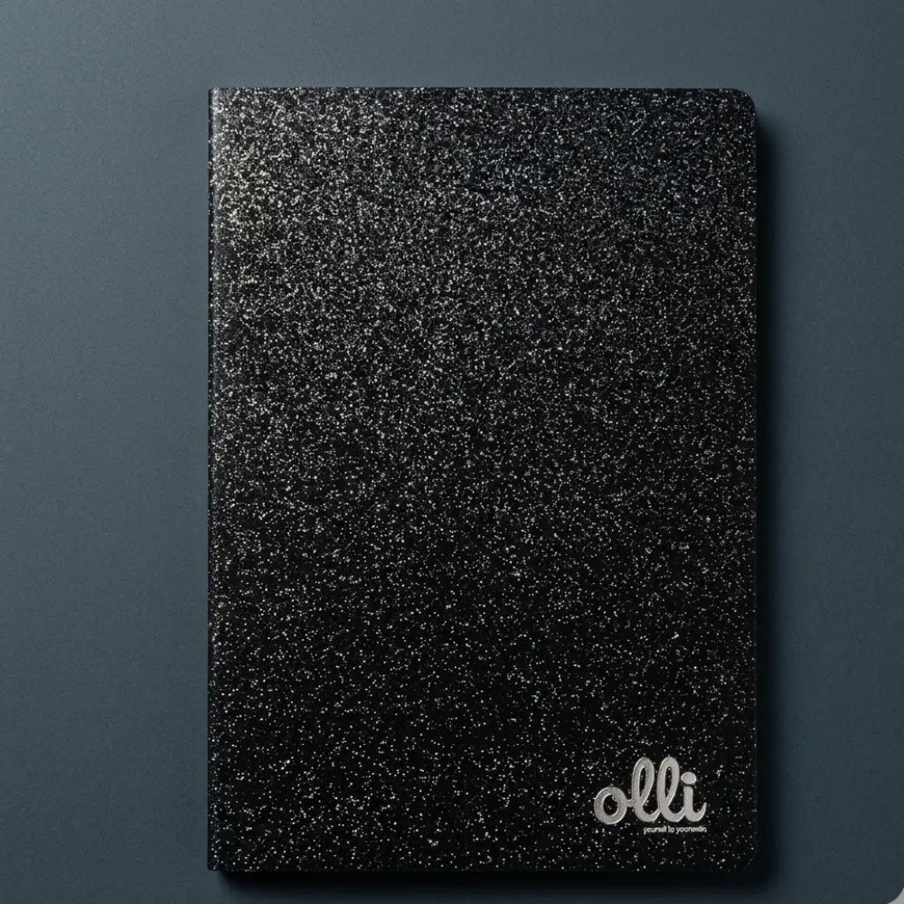 8 Quaderni Maxi A4 Olli Glitterati Rigatura 1R Senza Margini - Carta 100g