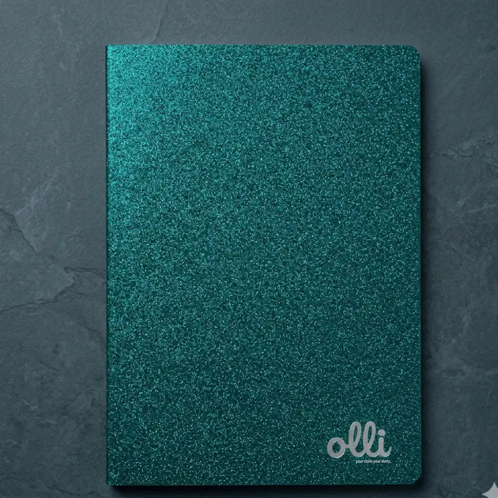8 Quaderni Maxi A4 Olli Glitterati Rigatura 1R Senza Margini - Carta 100g