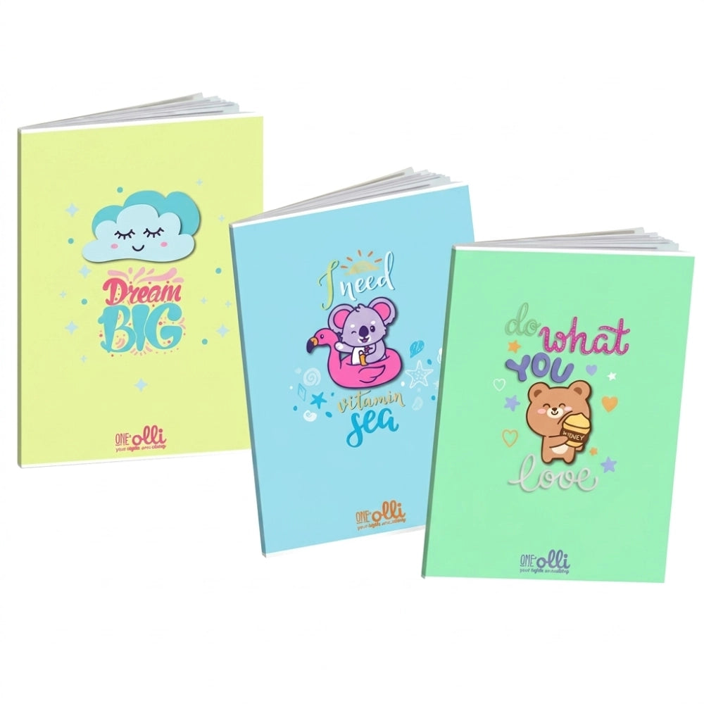 Quaderno Maxi Blasetti Olli Dream Big - copertina gialla con nuvola kawaii