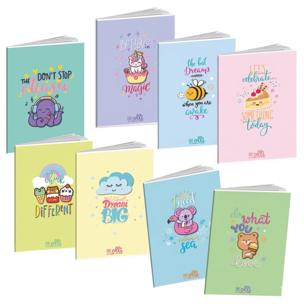 Quaderni Maxi Blasetti Olli - set 3 copertine Dream Big, Vitamin Sea, Do What You Love